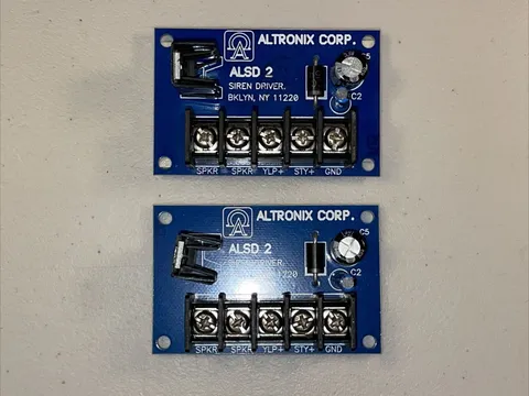 2 (TWO) - Altronix ALSD2 Dual Channel Siren Drivers, 6 / 12VDC