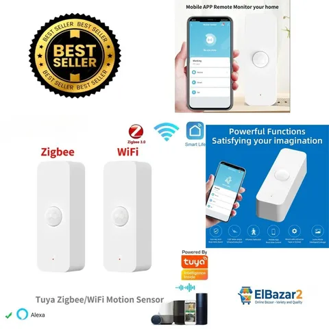 Tuya Smart PIR Motion Sensor WiFi Zigbee Alexa Google Home Security