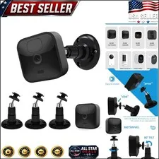 Comprehensive Viewing with Blink 3-Pack Adjustable Camera Mounts - Matte Black