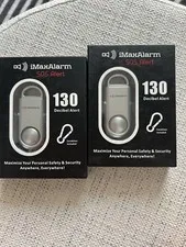 Imaxalarm SOS Alert Personal Alarm x 2 New