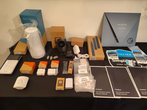 SimpliSafe Home Security 9pc system 24/7 Base Keypad Sensors Keyfob manuals +