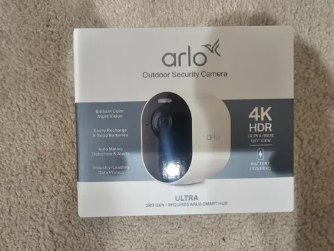 SEALED NEW Arlo Ultra 3rd Gen 4K HDR Add On Security Camera Wireless Outdoor Cam