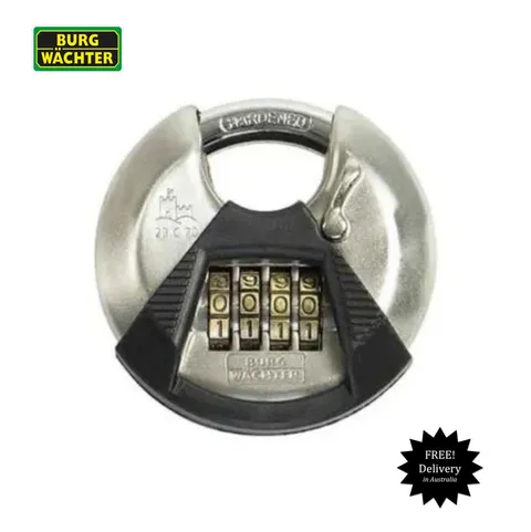 Burg Wachter 'Circle' 70mm -Resettable Combination Padlock-FREE POSTAGE