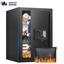 2.5 Cuft Digital Security Safe with Fireproof Bag and Anti-Theft Alert System