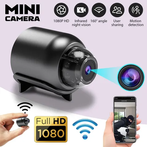 Mini Camara WiFi 1080P HD PIR DVR Camcorder Night Vision Home Security Night Cam