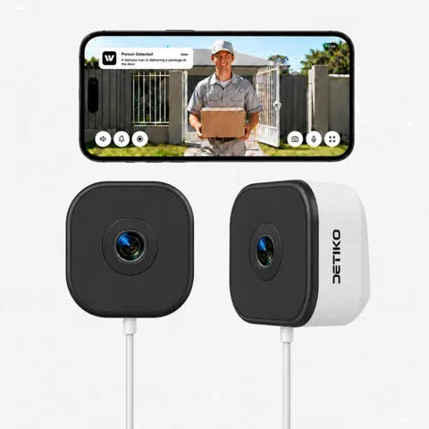 DETIKO 2K Window Security Camera 5Ghz 2 4Ghz WiFi 120 Wide View