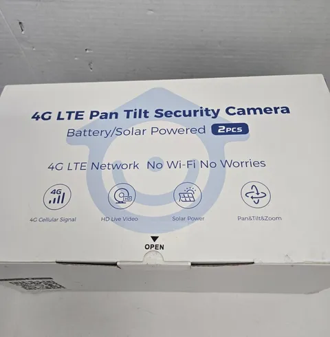 CAMO CQ1S 4G LTE Pan Tilt Security Camera Night Vision PIR Battery Solar 2-Pcs