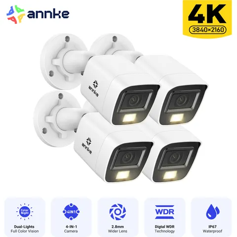 ANNKE 4x 4K 8MP Video CCTV Security Camera Outdoor IP67 EXIR Night Vision 3D DNR