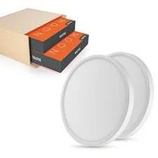TALOYA 2 Pack 12 Inch LED Flush Mount Ceiling Light 12Inch-2pack, White