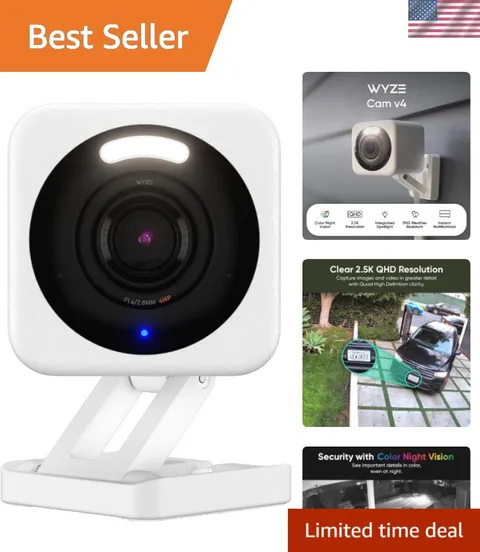 Cam v4 Latest Model, 2.5K AI Security Camera, Indoor/Outdoor Cameras for Home...
