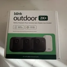 SEALED BLINK OUTDOOR 2K+ WIRELESS SECURITY CAMERA 3 CAMERA SYSTEM