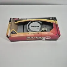 Master Lock Magnum M736XKAD Keyed Hockey Puck Padlock Silver Steel 6mm