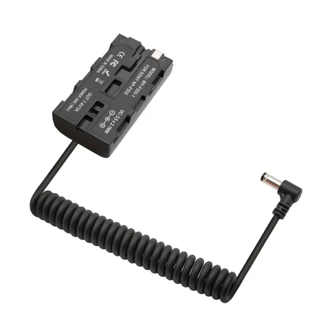 DC 5.5 2.1mm to NP-F970 F750 F550 Dummy Battery Power Suitable for Sony L Ser...