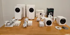 4 Wyze Camera Bundle: 2 Cam Pans, 1 Cam OG, 1 Cam V4 Original Packaging
