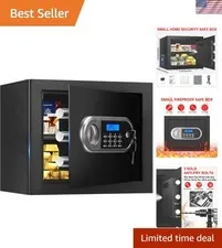 1.3 Cuft Small Fire Proof Safe for Home Documents, Anti-theft Safes for Home ...
