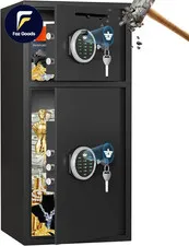 7.0 Cu Ft Large Safe Box Fireproof Waterproof, Money Safe with Mute Function and