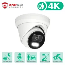 Anpviz 8MP PoE IP Camera Outdoor Human/Vehicle Detection Smart Dual Light Night