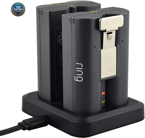 Battery Charger for Ring Rechargeable Battery,Dual Ring Battery Charger Station