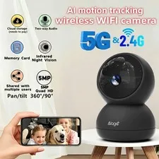 3K Pet Camera 5G/2.4G WiFi Indoor Security Camera AI 360° Pan Tilt 2-Way Audio