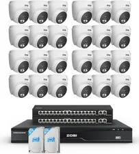 ZOSI 32CH C220 24 x 8MP PoE IP PoE Security Camera System AI Detect 8TB Audio