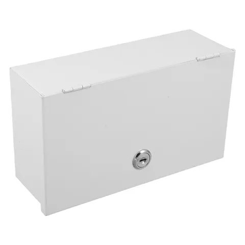 Surface Mount Outlet Box - 2-Gang Wall Mount Electrical Lockable Box for