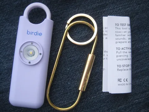 NEW Birdie Original Personal Safety Alarm Lavender Purple NIB