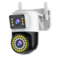 Night Vision Wireless Wifi Binocular Dual-screen Surveillance Camera