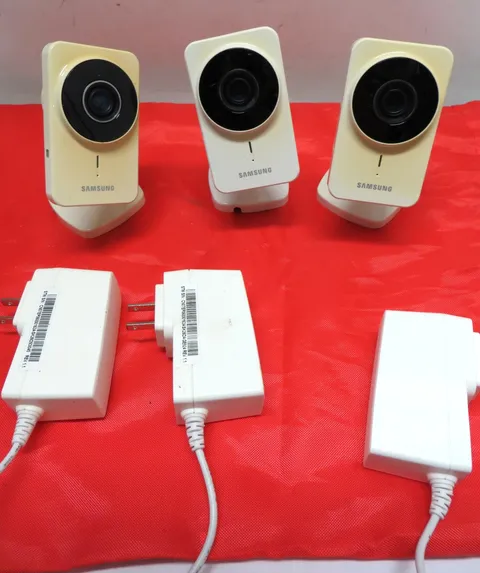 Lot of 3 Samsung Smartcam SNH-1011N WiFi Home Security Camera