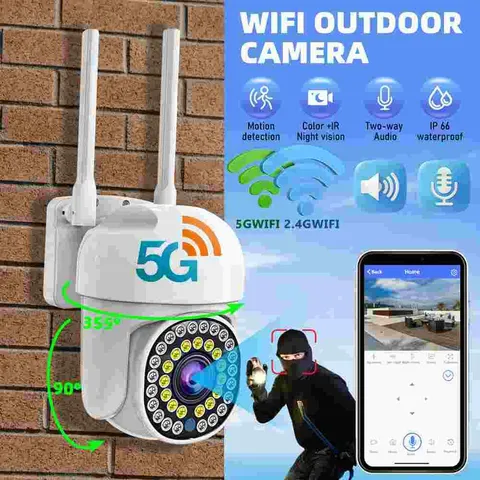 4x Wireless Security Camera System Smart Outdoor 5G Wifi Night Vision Cam 1080P