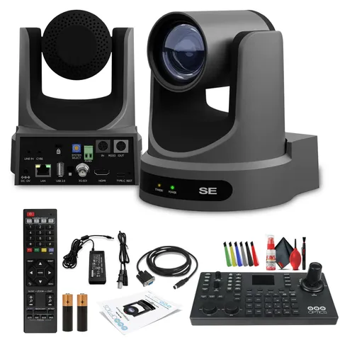 PTZOptics Move SE PTZ Camera with 20x Optical Zoom + PTZOptics SuperJoy PTZ