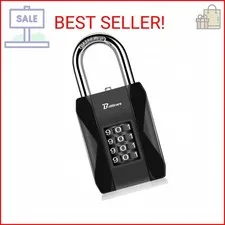 Combination Lock, 4 Digit Outdoor Heavy Duty Padlock Metal, Weatherproof Alloy L