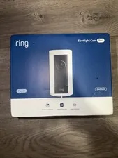 Brand New Ring Spotlight Cam Pro Plug-In 2nd Gen White 4k Retinal Vision 2025