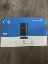 Ring - Indoor Cam Plus, Plug-In, Retinal 2K for enhanced video quality Black