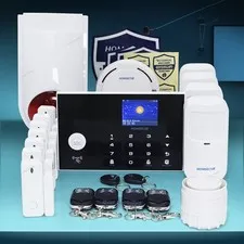 HOMSECUR Wireless&Wired WIFI SMS Autodial Burglar Alarm System+Red Flash Siren