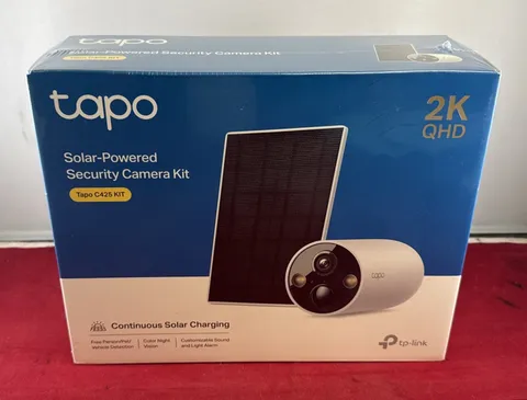 NEW TP-LINK Tapo C425 Kit Solar-Powered Security Camera Kit 2K QHD