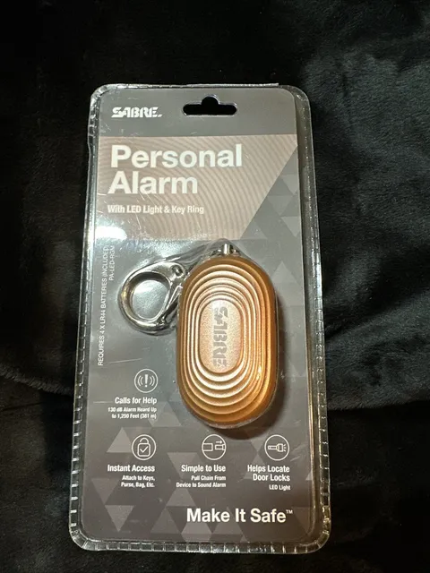 SABRE 2-in-1 Personal Alarm | With LED Light, 130dB Personal Safety Siren