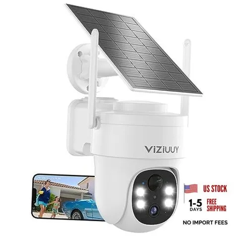 Solar Security Cameras Wireless Outdoor, 3MP Pan Tilt 360°WiFi Camera 3MP-1PK