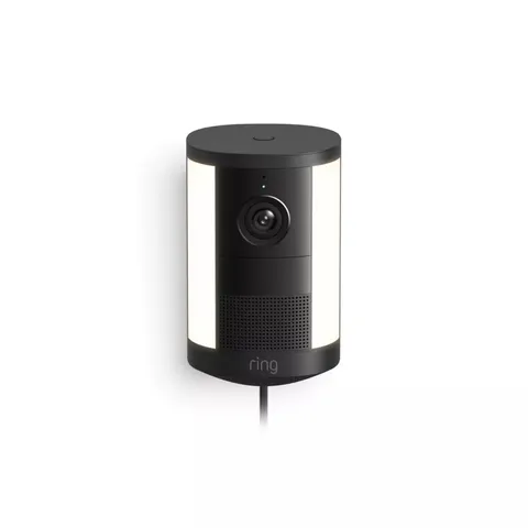 Ring - Spotlight Cam, Plug-In (newest model), Wide-Angle Retinal 2K Video, ...