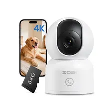 360° Smart Home Security Camera PTZ Auto Tracking Baby Monitor AI Panoramic HD N