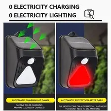 Solar Security Alarm, 100dB Siren with Motion Sensor Suitable for Outdoor Areas