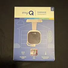 myQ Garage Camera Gen 2 2K Wi‑Fi Indoor IP Surveillance Camera White/Black