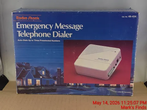 Automatic Emergency Message Telephone Dialer Radio Shack 49-434 VTG-NIB