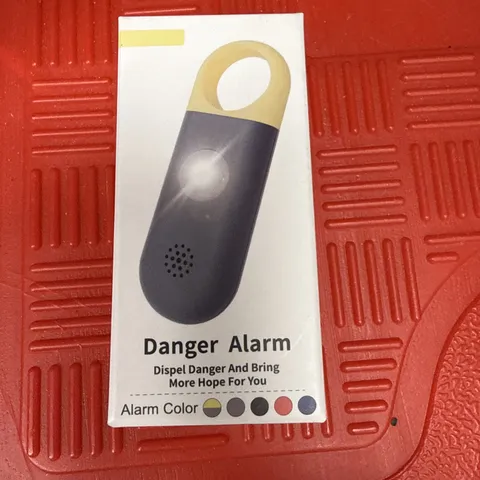 130dB Personal Attack Alarm Keyring with Flash Light, Gray/Yellow, Portable