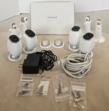 Netgear Arlo Smart Home Security Camera System with 4 Cameras and Base Station