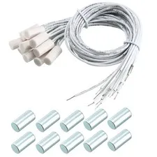10pcs HC-34A NC Recessed Wired Contact Sensor Alarm Magnetic Reed Switch White