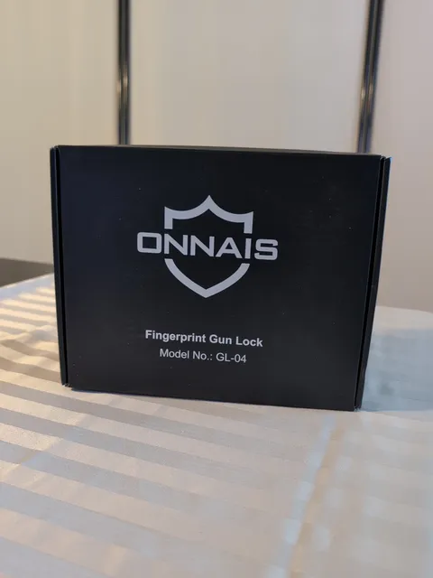 ONNAIS IRON BIOMETRIC FINGERPRINT GUN SAFE FOR HANDGUNS IN BOX MO. GL-04