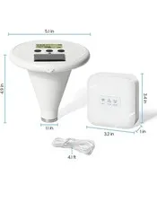 WiFi Pool Alarm, Solar Wave Pool Alarm with Optimal Sensitivity, App Control NOB
