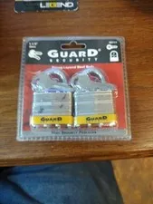 2 Pack Laminated Steel Padlock 1-1/2 In. 38mm Keyed Alike Brass Cylinder 4 keys