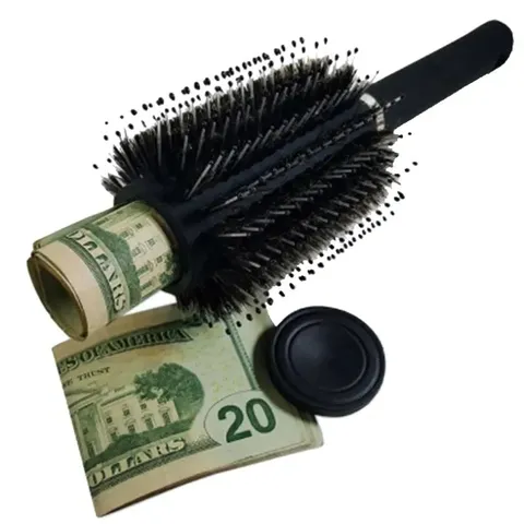 Hair Brush Hidden Compartment Safe Secret Storage Diversion Travel Security Box