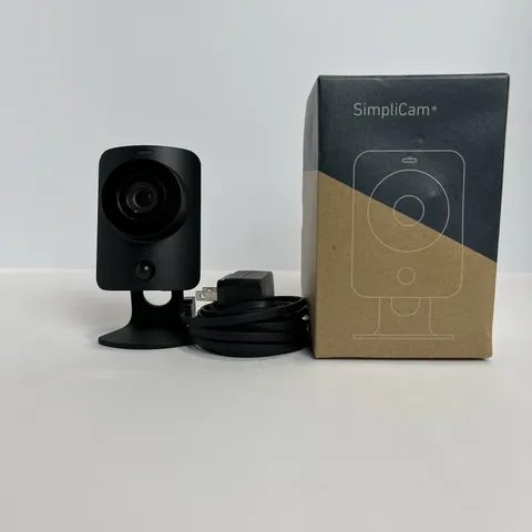 TWO SimpliSafe Simplicam Black Security HD Camera 1 NIB 1 Used
